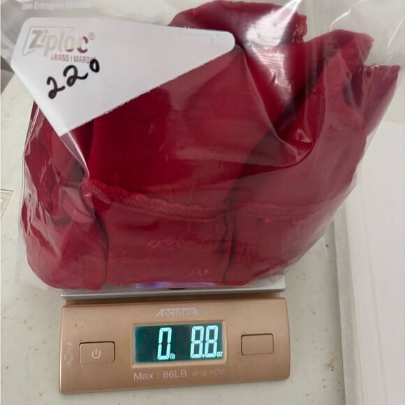 Vtg Rampage Y2K Red Babydoll Midi Dress Sz 4 Fairy Sheer Asymmetrical Whimsi - Picture 13 of 13